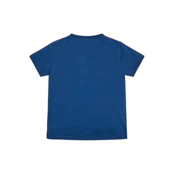 Guess T-shirt Blu Con Logo Centrale Bambini