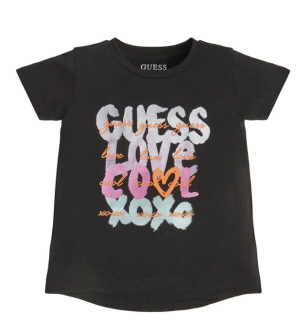 Guess Children T-shirt Nera Bambina