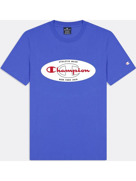 Champion Crewneck  T-shirt Blu Uomo