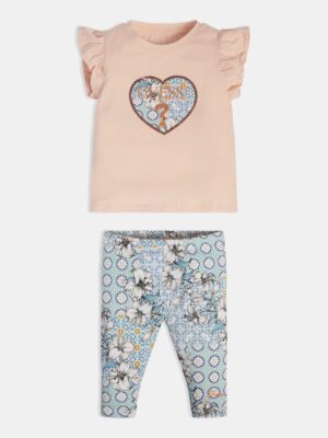 Guess Completo 2 Pezzi Multicolore Bambina