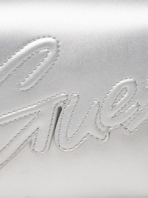 Guess Borsetta Silver Con Marchio Guess