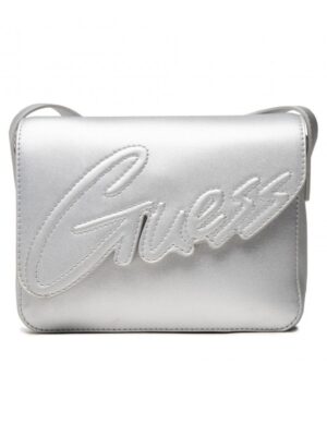 Guess Borsetta Silver Con Marchio Guess