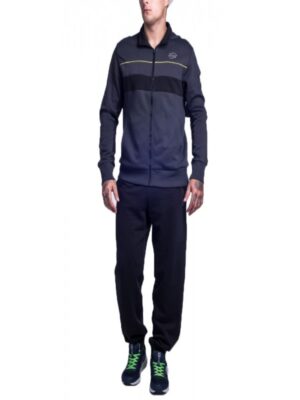 Diadora Completo Tuta Nero Blu Uomo