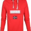 Napapijri Felpa Burgee Sum 2  Felpa Con Cappuccio Rossa Uomo
