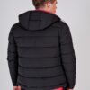 Datch Bomber Con Cappuccio Duple Face Nero Rosso Uomo