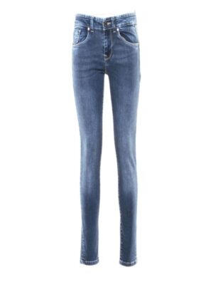 Take Two Jeans Vita Alta Medium Blu Denim Donna