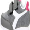Diadora Jog Light  Scarpe Grigie Rosa Bambina