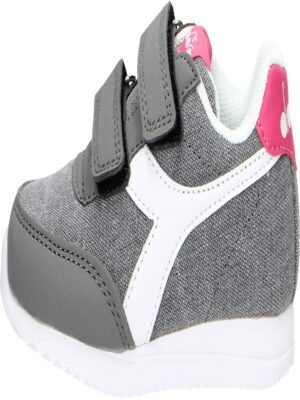 Diadora Jog Light  Scarpe Grigie Rosa Bambina