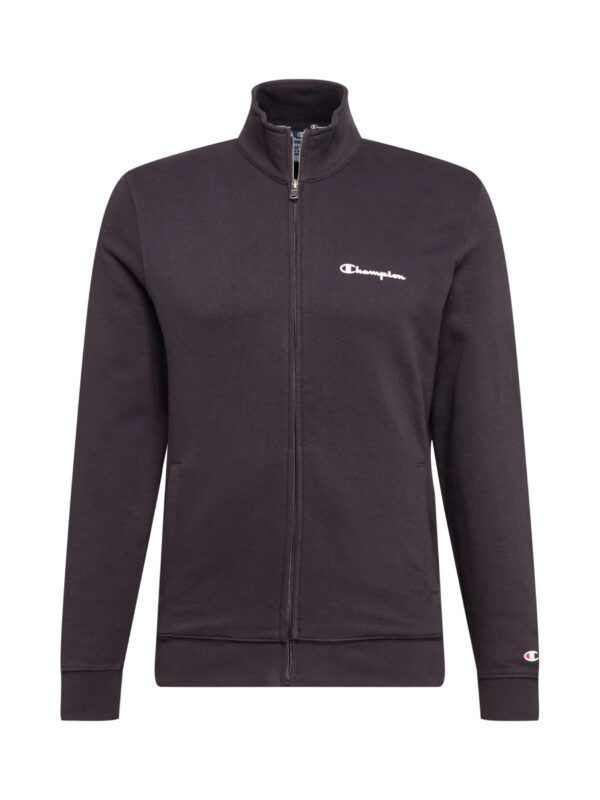 Champion Signature Crew Felpa Chiusura Zip Nera Uomo
