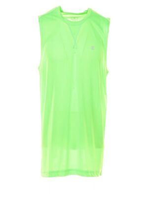 Champion Sleeveless Crewnwck Canotta Smanicata Verde Fluo Uomo
