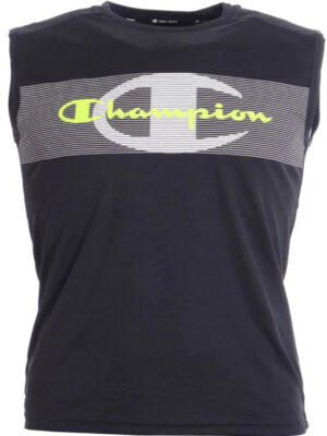 Champion Sleeveless Crewnwck Canotta Smanicata Nera Uomo