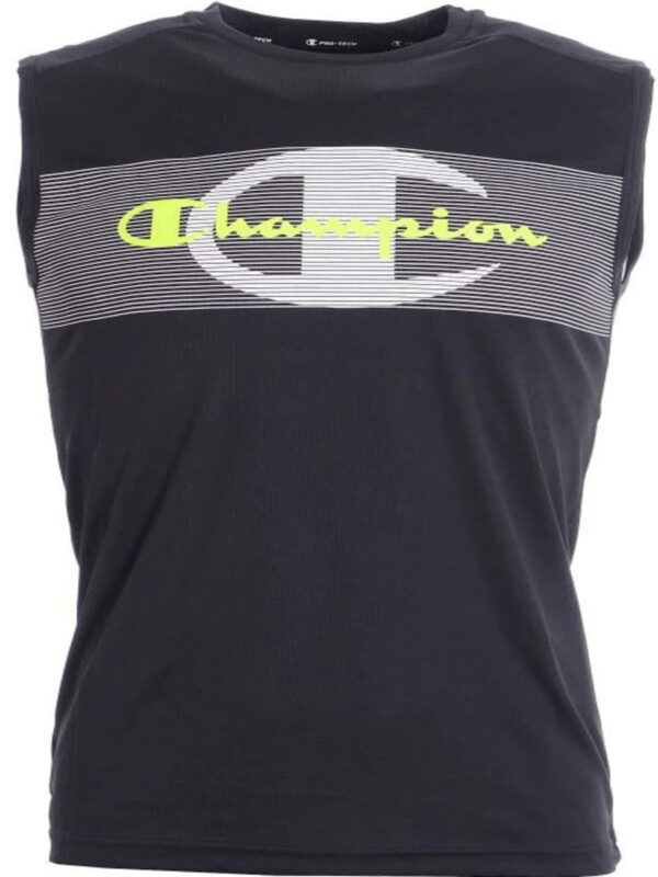 Champion Sleeveless Crewnwck Canotta Smanicata Nera Uomo