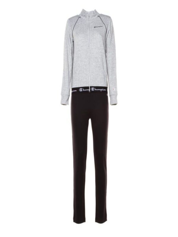 Champion Sweatsuit Completo Tuta Grigio Nero Donna