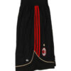 ADIDAS AC MILAN FAN PANTALONCINI NERI CON STEMMA E STRISCE ROSSE UOMO