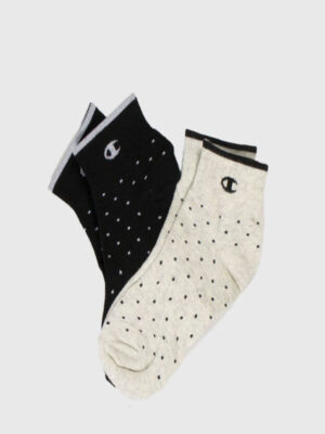 Champion Pois Calzini Bianchi e  Neri Bambini