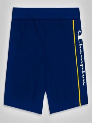 Champion COSTUME BOXER BLU CON DETTAGLI ARANCIO BAMBINO