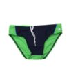 Champion COSTUME SLIP VERDE CON DETTAGLI BIANCHI E NERI BAMBINO