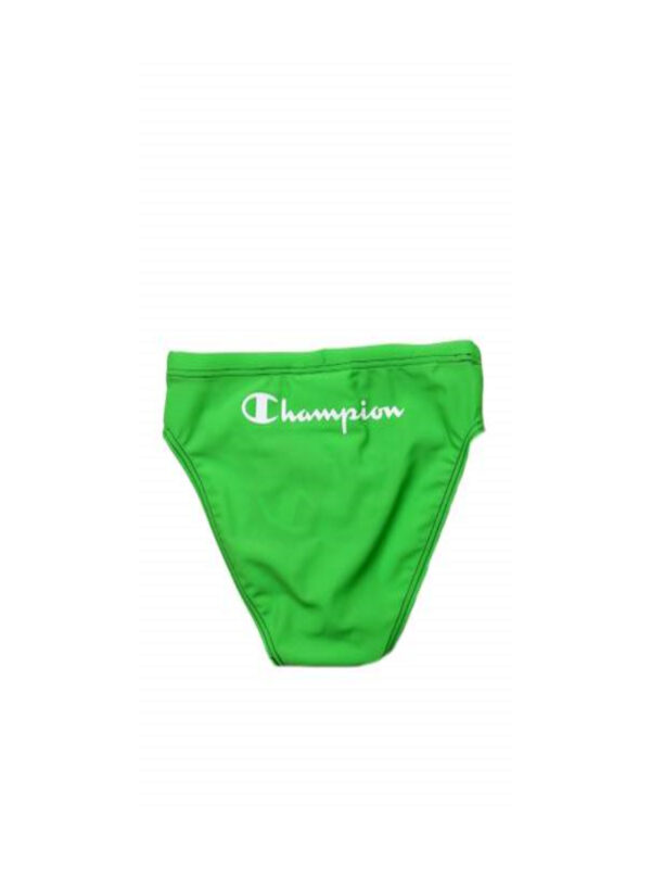 Champion COSTUME SLIP VERDE CON DETTAGLI BIANCHI E NERI BAMBINO