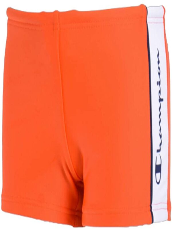 ChampionS COSTUME BOXER  ARANCIO CON DETTAGLI BLU E BIANCHI BAMBINO