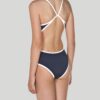 Arena Costume Intero Blu Con Dettagli Bianchi Bambina