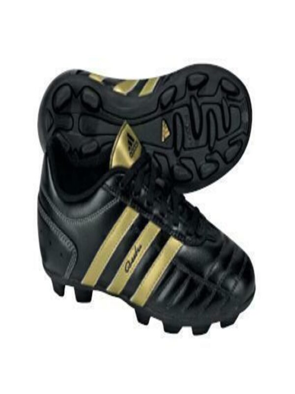Adidas Questra 3  Scarpe Da Calcio Nere Oro Bambini Ragazzi