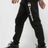 Champion Rib Cuff Track Pantaloni Di Tuta Neri Bambini Ragazzi