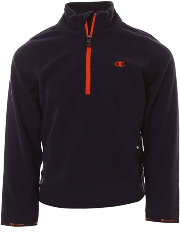 Champion  Boys Felpa Chiusura Zip Blu Bambino