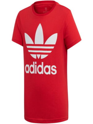 Adidas Trefoil Tee T-shirt Rossa Bianca Bambino