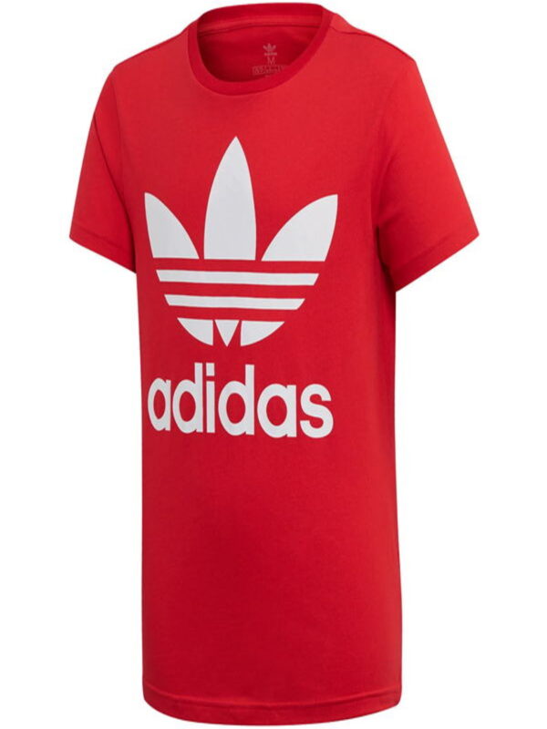 Adidas Trefoil Tee T-shirt Rossa Bianca Bambino