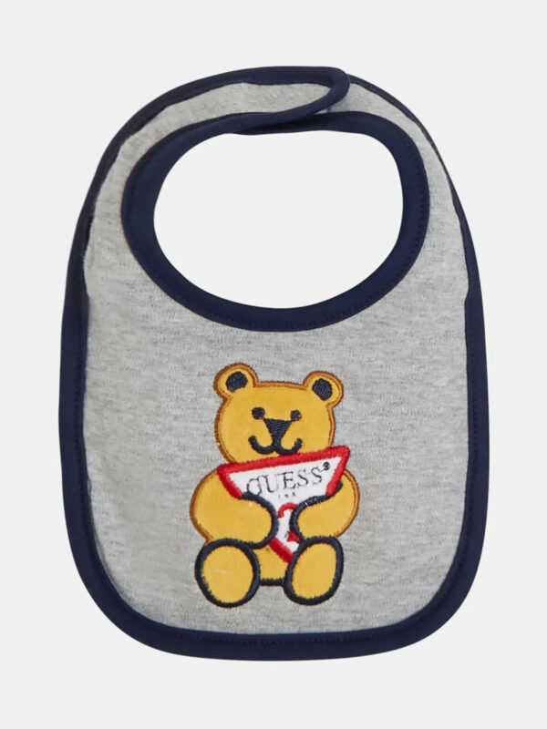 Guess Bib Baby Bavetta Grigia Bambini