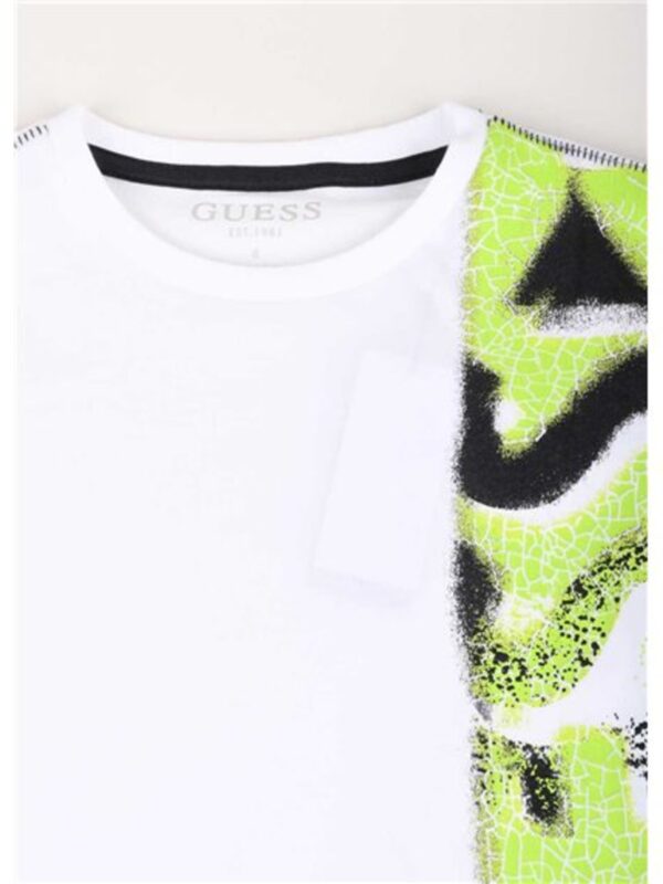 Guess Ls Maglietta Maniche Lunghe Bianche Bambino