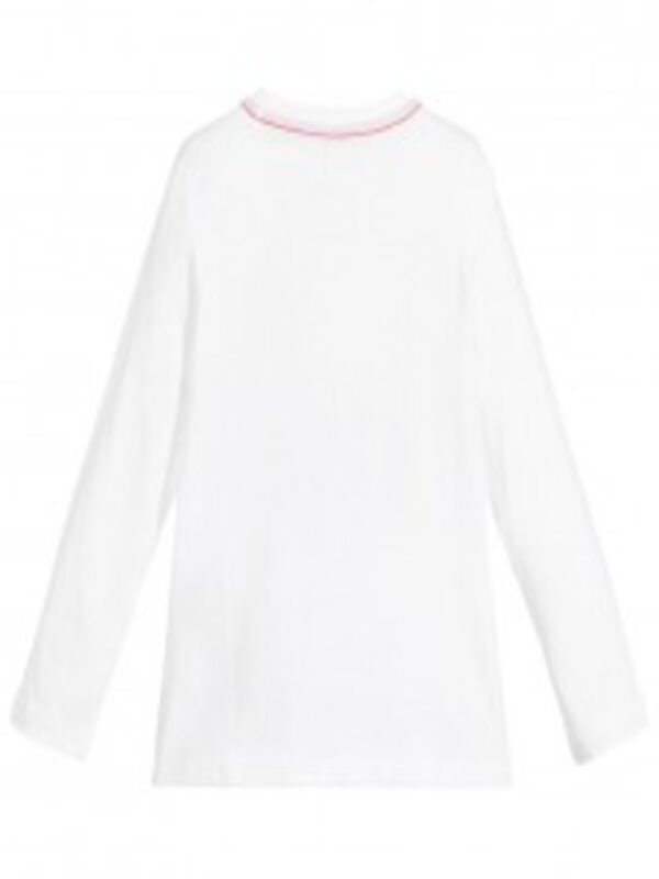Guess Kid Basic Maglietta Maniche Lunghe Bianche Bambino