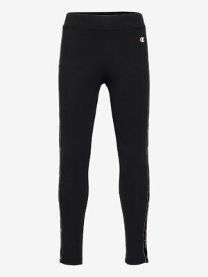 Champion Rib  Leggings Total Black  Bambina
