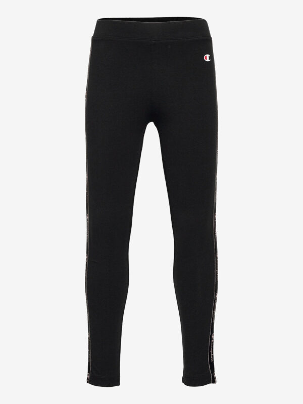Champion Rib  Leggings Total Black  Bambina