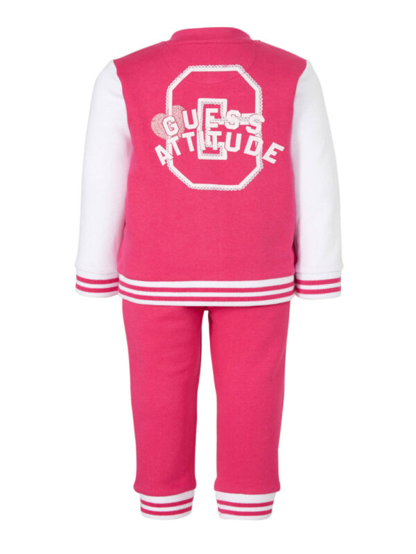 Guess Infant Completo Fucsia Bianco Bambina