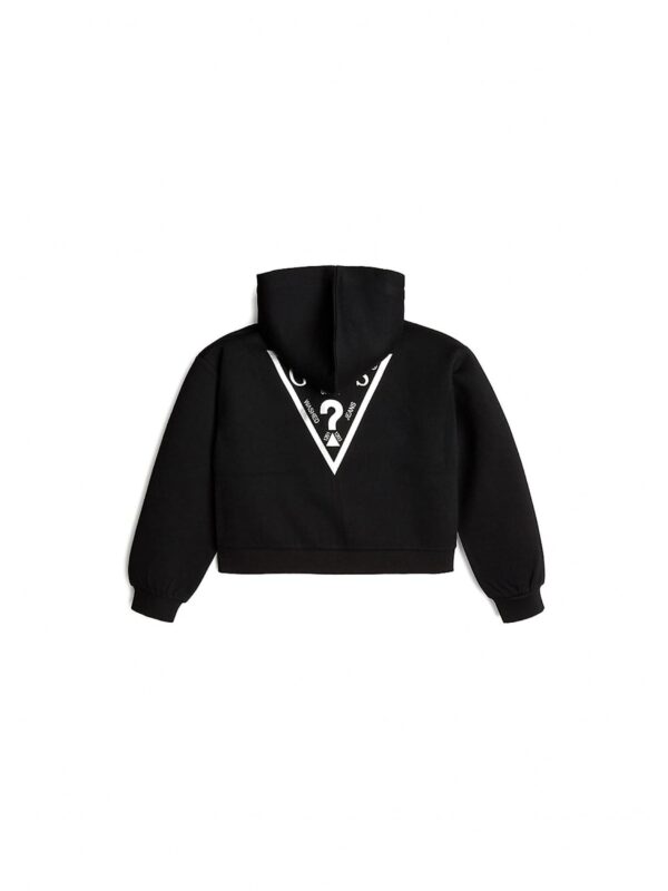 Guess New Fiammetta Felpa Chiusura Zip Nera Bambina