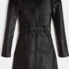 Guess Vestito In Pelle Total Black Bambine Ragazze
