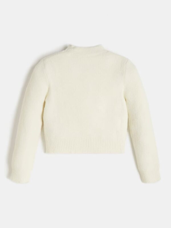 Guess Girls Maglione Girocollo Total White Bambina
