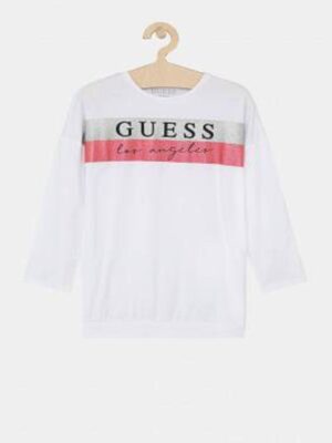 Guess Terbagus T-shirt Manica lunga Bianca Bambina