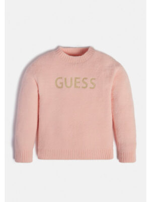 Guess Girls Maglione Girocollo Rosa Bambina