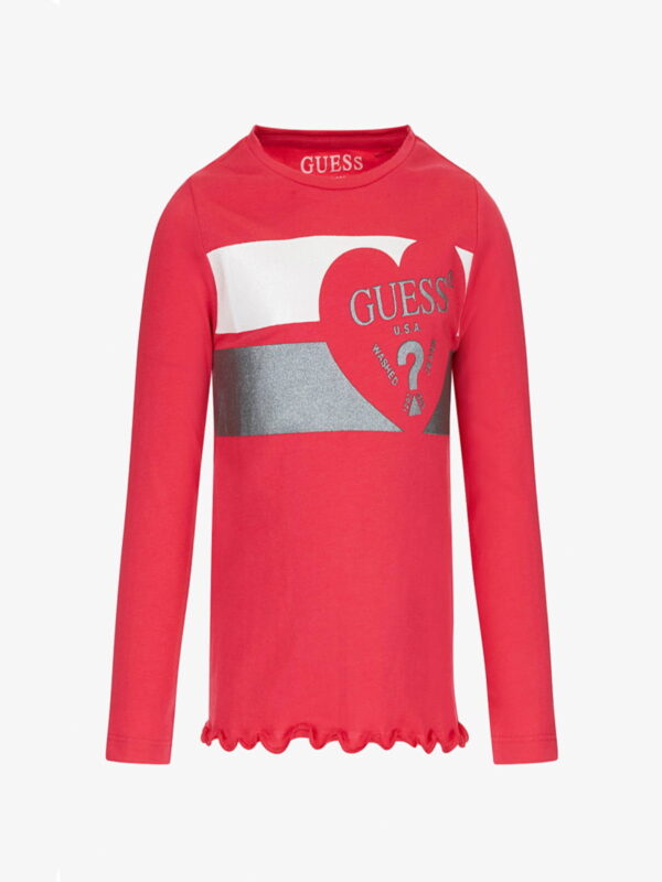 Guess T-shirt manica lunga Fucsia bambina
