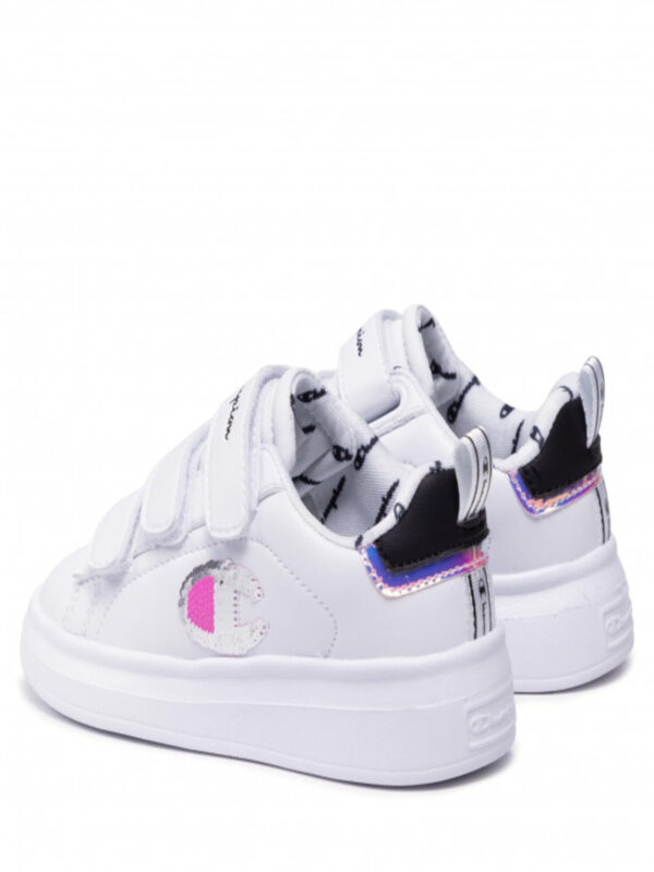 Champion Angel Scarpe In Pelle Bianche Rosa Bambina
