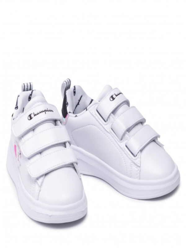 Champion Angel Scarpe In Pelle Bianche Rosa Bambina