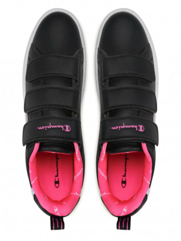 Champion Angel Scarpe In Pelle Nere Rosa Bambina