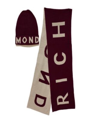 John Richmond Set 2 Pezzi Bordeaux Bianco Unisex