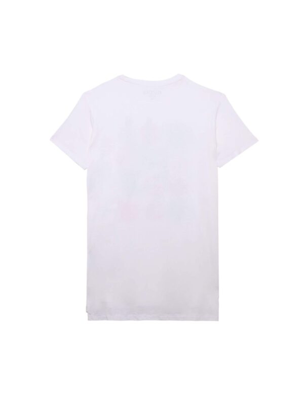 Guess  Kids T-shirt Bianca Con stampa frotale Bambina