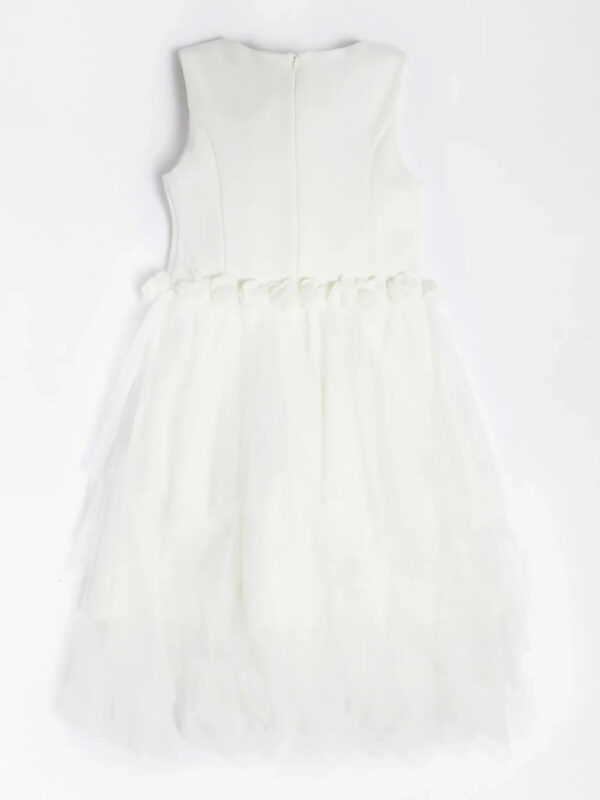Guess Vestito in Tulle Total White Bambina