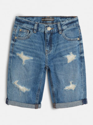Guess Bermuda Di Jeans Blu Denim  Bambino