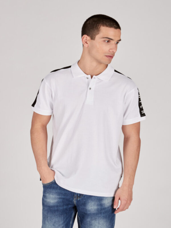 Datch Polo Bianca Nera Uomo