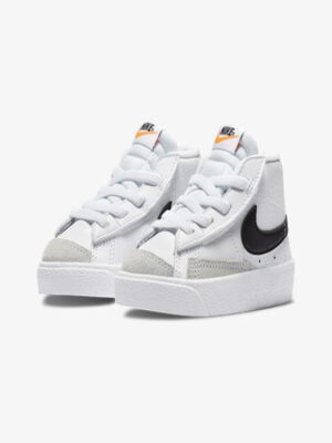 Nike Blazer Mid 77 Scarpe Bianche Nere Bambini